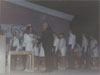 Mr Bright giving diplomas