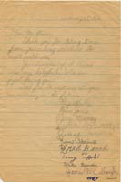 Front of letter