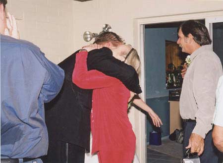 Eric hugs Grandma