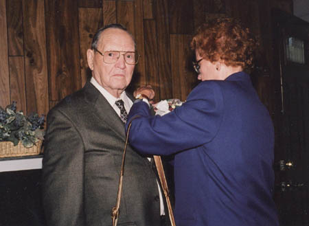 Grandpa gets his flowers!
